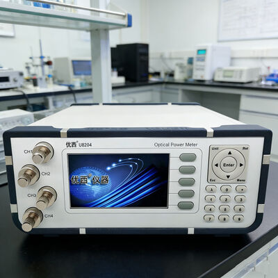 একটি চার-চ্যানেল অপটিক্যাল পাওয়ার মিটার ইউএসবি এবং আরএস২৩২ ডেটা ইন্টারফেস সহ